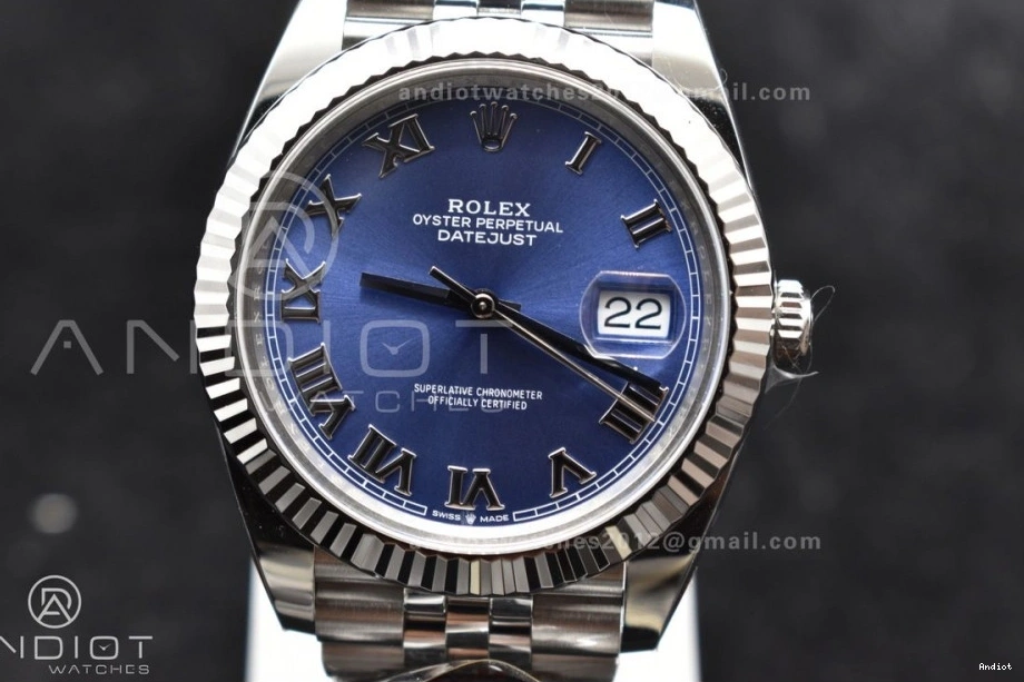 1:1 Steel on Roman Edition Clean Blue Bracelet SS Jubilee Best VR3235 41 Datejust Dial 904L 0317